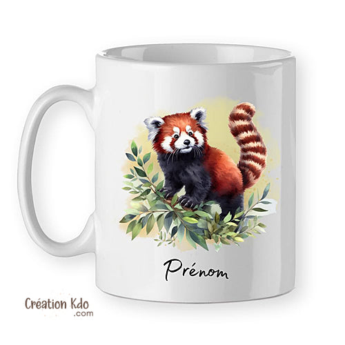 mug tasse panda roux