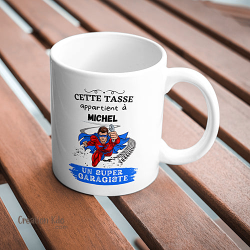 mug super garagiste tasse cadeau voiture garage automobile