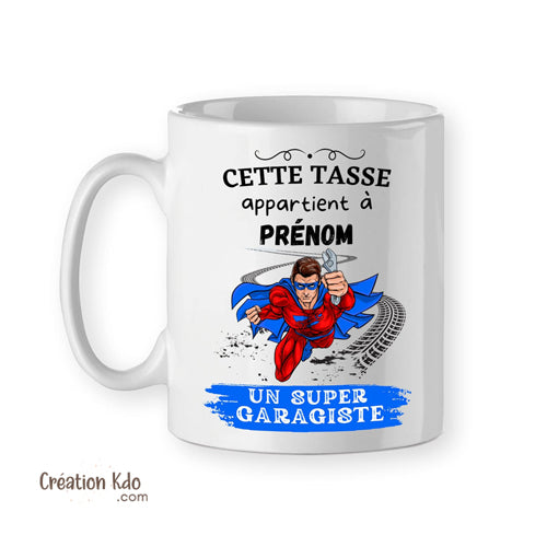 mug super garagiste tasse cadeau voiture garage