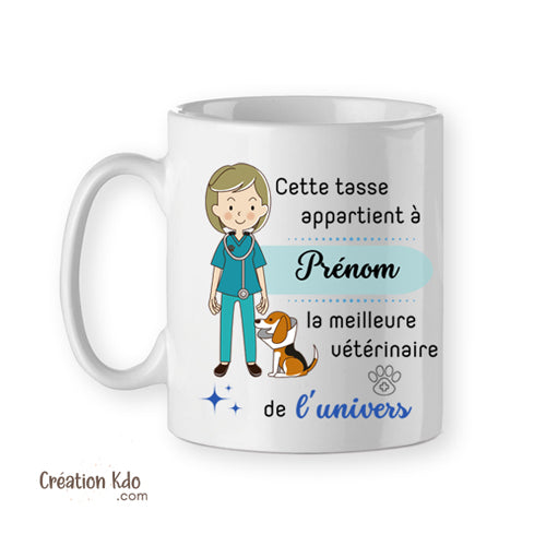 mug vétérinaire femme tasse cadeau