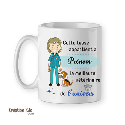 mug vétérinaire femme tasse cadeau