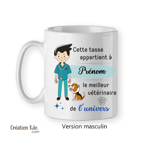 mug vétérinaire homme tasse cadeau