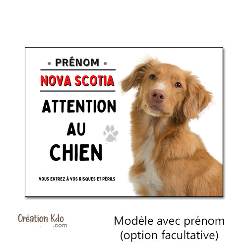 plaque nova scotia attention au chien panneau je monte la garde pancarte