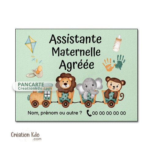 panneau assistante maternelle plaque nounou nourrice métier