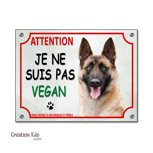 plaque malinois panneau je monte la garde humour