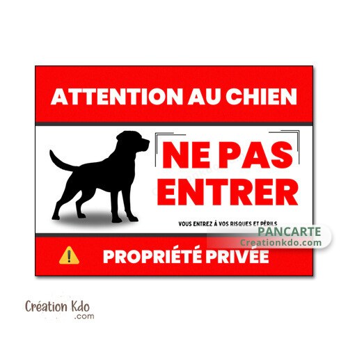 plaque attention au chien panneau portail je monte la garde ne pas entrer