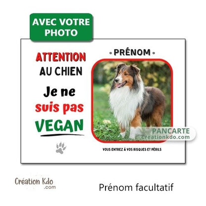 malinois plaque chien personnalisée photo panneau portail monte la garde humour