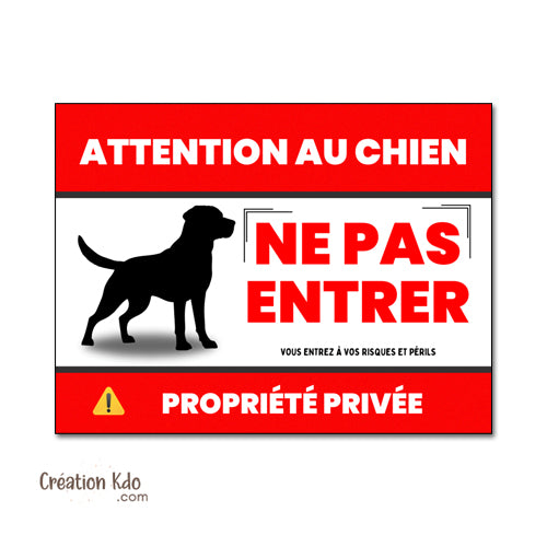 plaque attention au chien panneau portail je monte la garde ne pas entrer