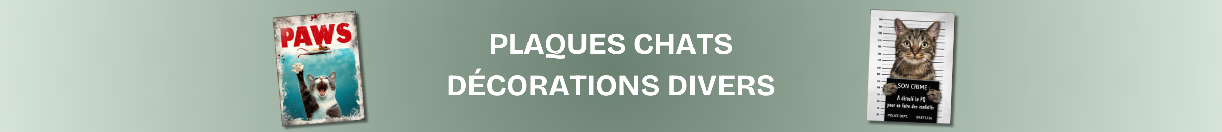 plaque chat décoration vintage rétro panneau