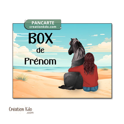 plaque de box cheval personnalisée panneau écurie pancarte