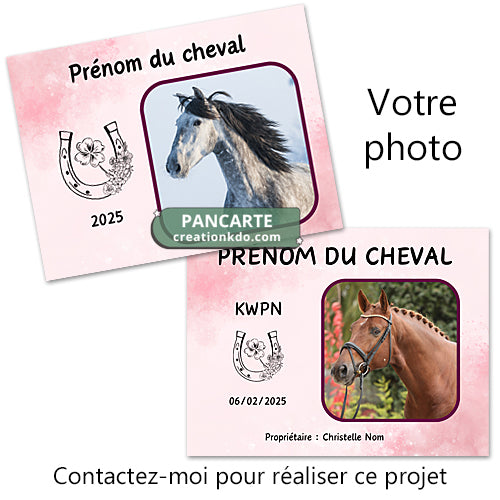 plaque de box personnalisée cheval panneau écurie pancarte sellerie