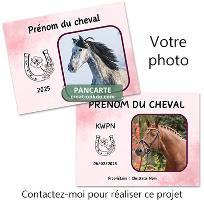 plaque de box personnalisée cheval panneau écurie pancarte sellerie