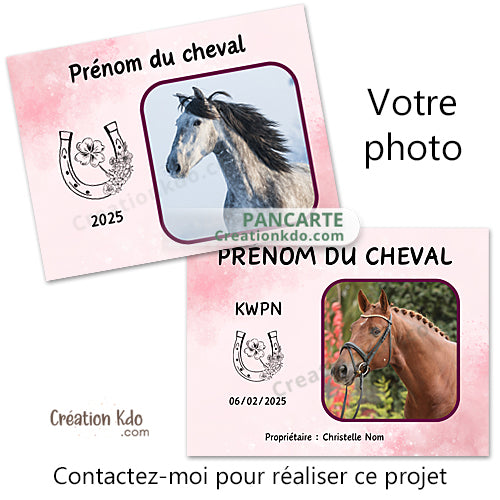 plaque de box personnalisée cheval panneau écurie pancarte sellerie