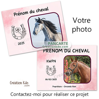 plaque de box personnalisée cheval panneau écurie pancarte sellerie