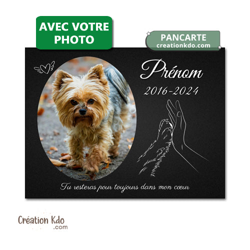 plaque funéraire chien chat animal de compagnie panneau souvenirs animal mémoire commémorative