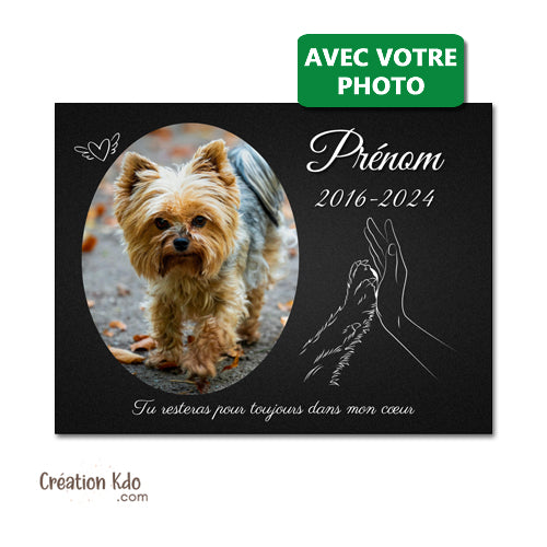 plaque funéraire chien chat animal de compagnie panneau souvenirs animal mémoire commémorative
