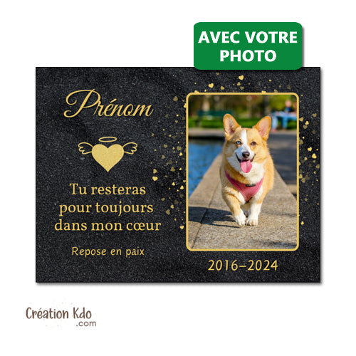 plaque funéraire chien chat animal de compagnie panneau souvenirs animal mémoire commémorative