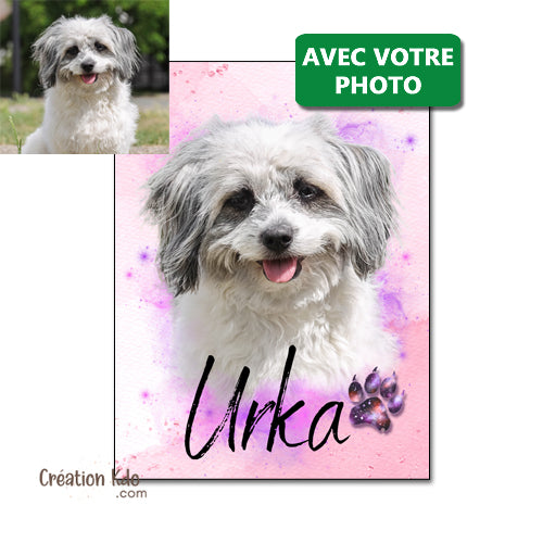 Plaque portrait photo personnalisée avec votre photo et son prénom Panneau décorative