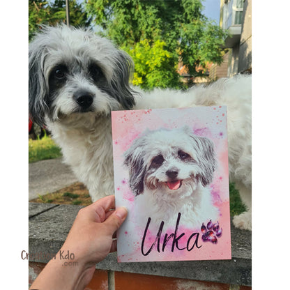 Plaque portrait photo personnalisée avec votre photo et son prénom Panneau décorative