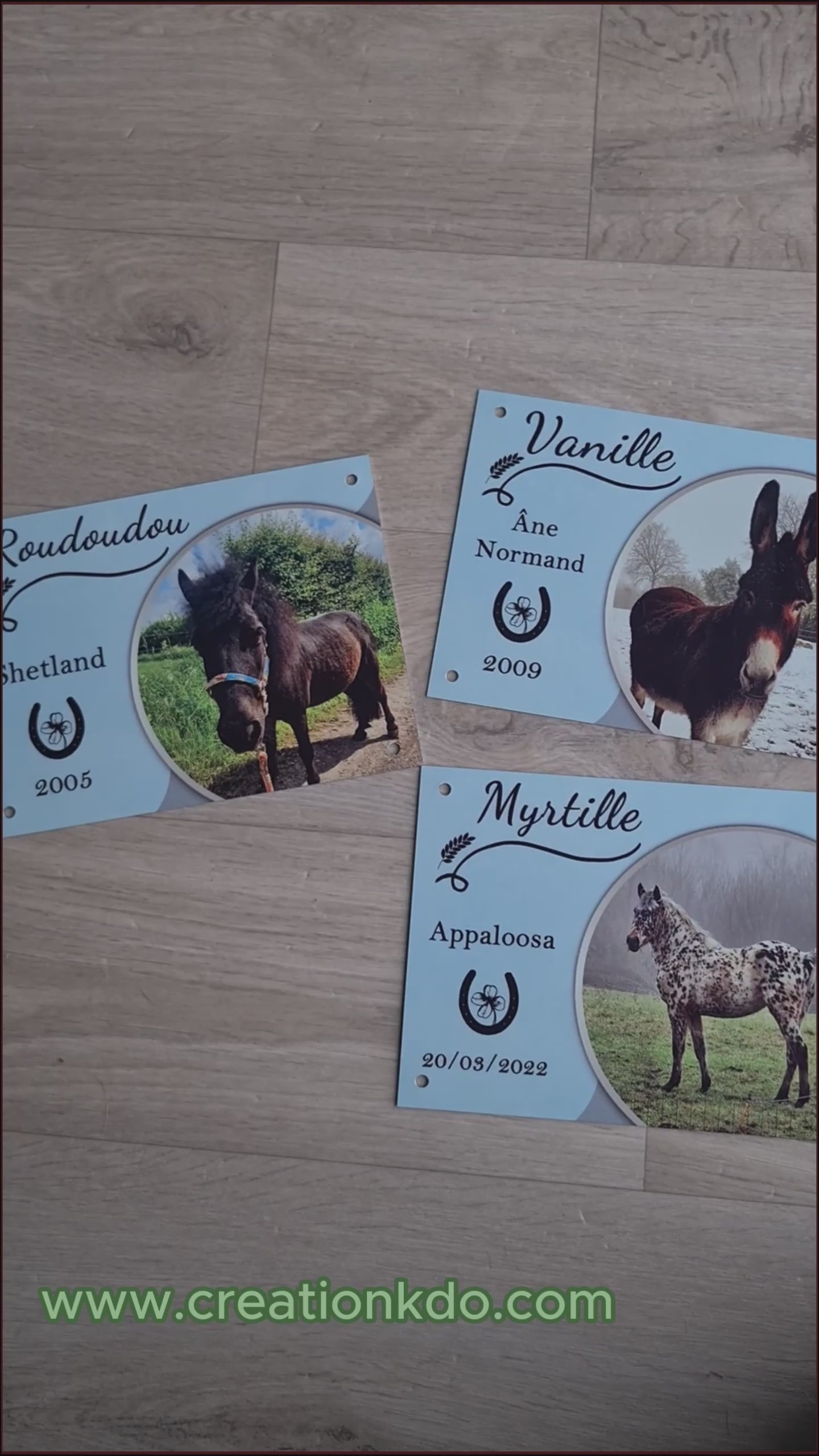 plaque de box cheval photo