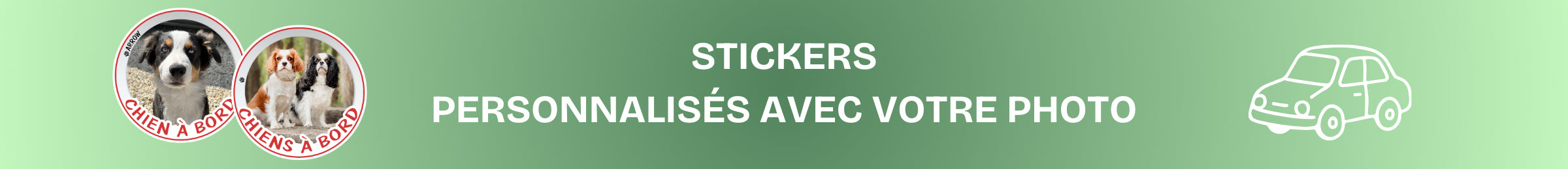 sticker chien à bord personnalisé