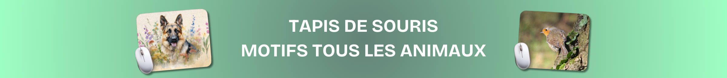 tapis de souris animaux
