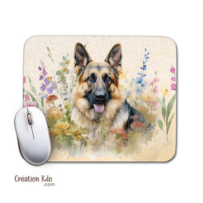 tapis de souris motif animaux chien berger allemand malinois