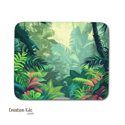 tapis de souris tropical jungle motif pc gamer zen
