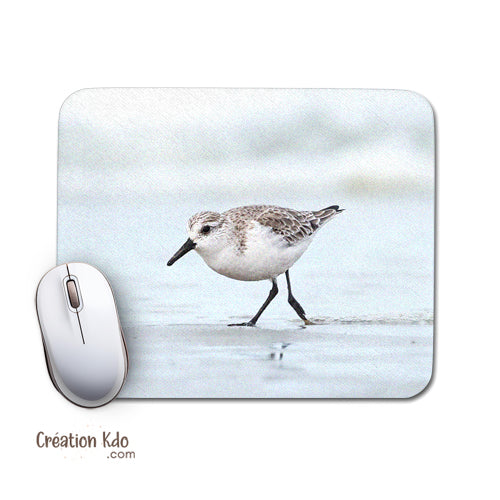 tapis de souris plage nord bécasseau oiseau