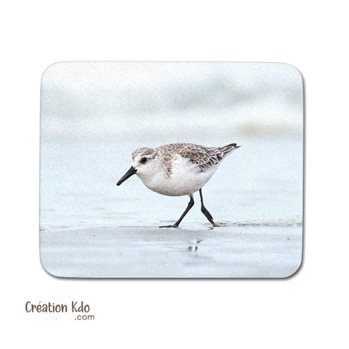 tapis de souris oiseau plage bécasseau