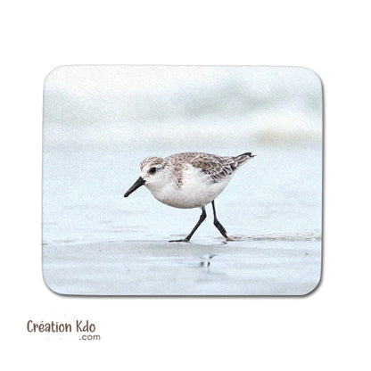 tapis de souris oiseau plage bécasseau